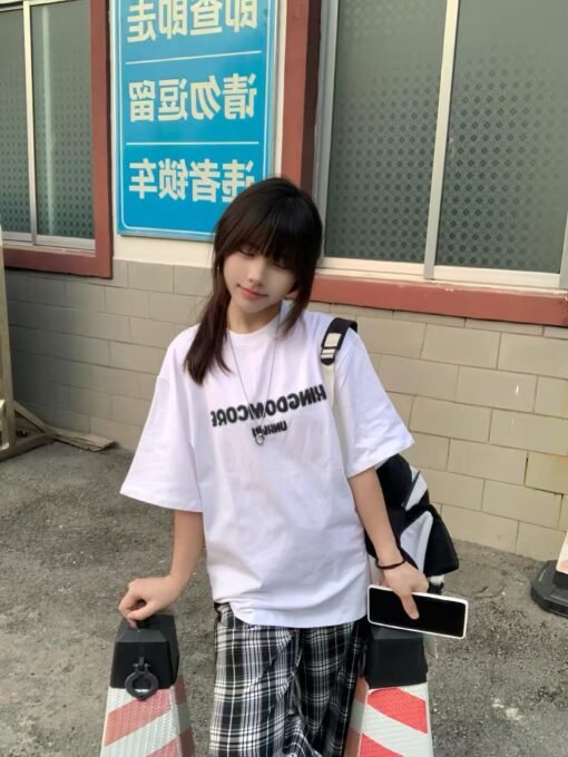 Vapetix M-2XL  [Live Quality 21 220g Combed Tight 100 Cotton Back Bag Collar Short Sleeve T-Shirt] Letter Printed
