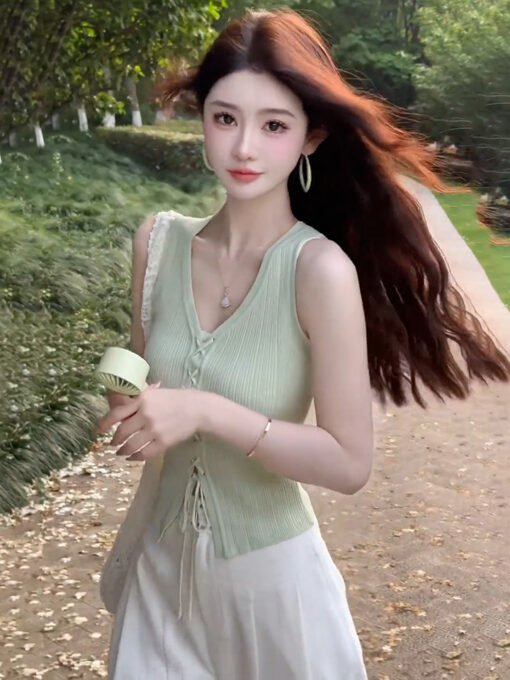 Vapetix One size fits all-One size fits all  Sean Custom Tyrande Girl Summer Fashion Elegant All-match Stylish Age-reducing Vest JJC5BX201