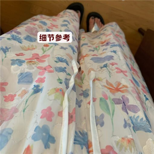 Vapetix Free Size-Free Size  Photographed fashion magazine style blooming petal skirt, petite A-line semi-skirt pants, high-wais