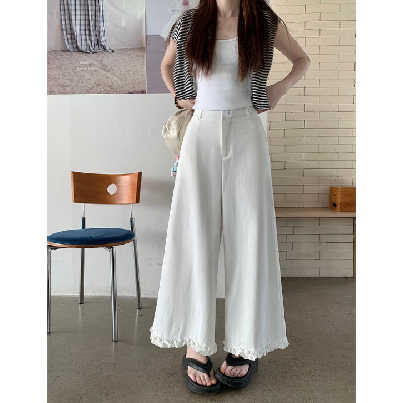 Vapetix S-XL Photographed! 2025 New Elastic Waist Loose Casual Pants Blackberry Edge Nine-Segment Pants for Men