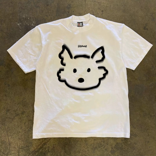 Vapetix S-3XL  [Tmall/recommend] heavy 230g double yarn cotton combed close fun pattern printed short sleeve T-shi