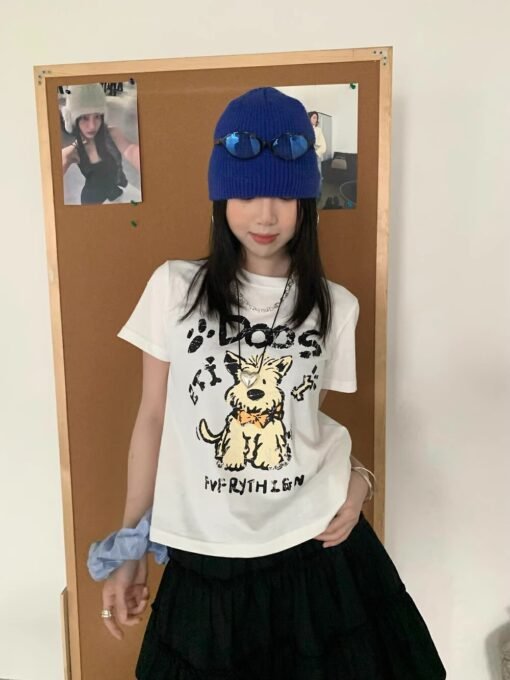 Vapetix S-2XL  Official figure cotton 40 220g (92% cotton 8% spandex) shoulder short sleeve T-shirt women's printi - Obrázek 5
