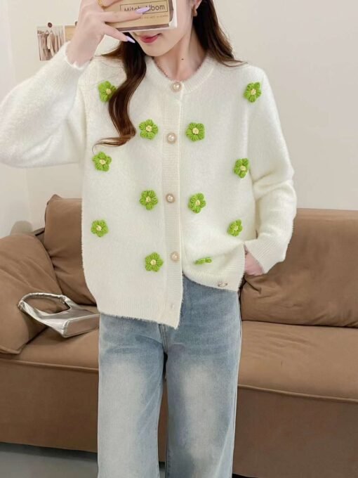Vapetix S-L  Autumn and Winter New Mink Hair Self-retaining recommend Soft Waxy Plush Sweater Coat Women's Heavy