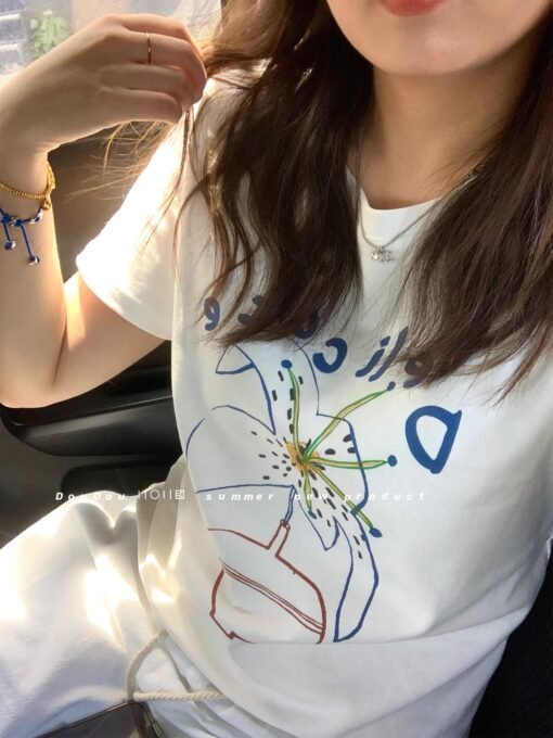 Vapetix S-2XL  Official figure cotton 40 220g (92% cotton 8% spandex) shoulder short sleeve T-shirt women's printi