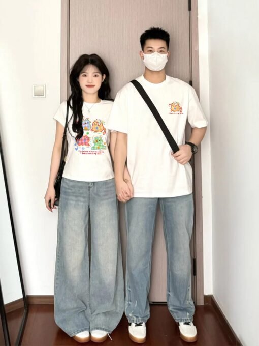 Vapetix S-3XL  [220g combed cotton] not the same as the couple's clothing niche does not hit the 2025 new summer s - Pilt 4