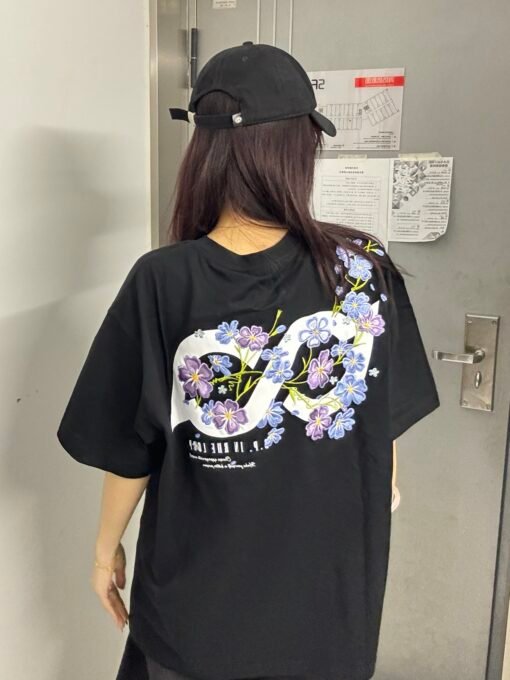 Vapetix M-2XL  X02# [front and rear printed embroidery 19 220g cotton threaded collar] summer lovers short sleeve – Bild 5