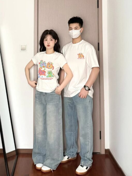 Vapetix S-3XL  [220g combed cotton] not the same as the couple's clothing niche does not hit the 2025 new summer s - Pilt 2