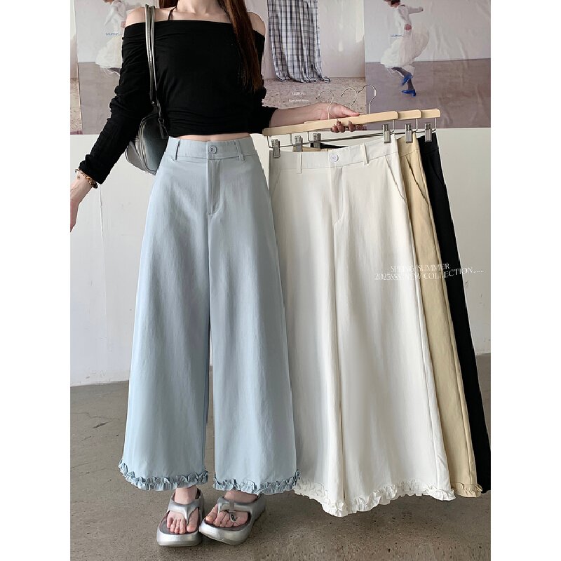 Vapetix S-XL Photographed! 2025 New Elastic Waist Loose Casual Pants Blackberry Edge Nine-Segment Pants for Men – Bild 5