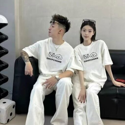Vapetix S-3XL  [220g combed cotton] special sweethearts outfit 2025 summer fashion brand high-end super hot net re – Bild 2