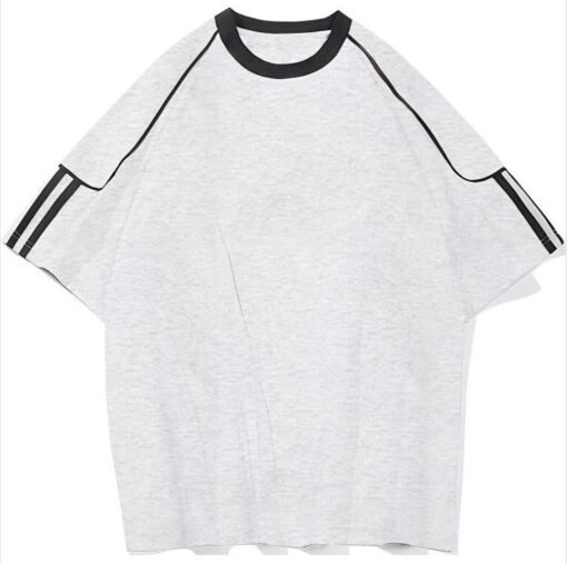 Vapetix M-3XL  230g 100 cotton combed tight eating wool super smooth cotton half bar clip plus size T-shirt blanks - Pilt 2