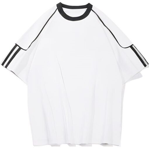 Vapetix M-3XL  230g 100 cotton combed tight eating wool super smooth cotton half bar clip plus size T-shirt blanks - Pilt 3