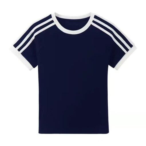 Vapetix S-2XL  230 grams of 40 cotton 1x 1 cotton rib 92 cotton 8 spandex stretch slim three bars short sleeve T-s