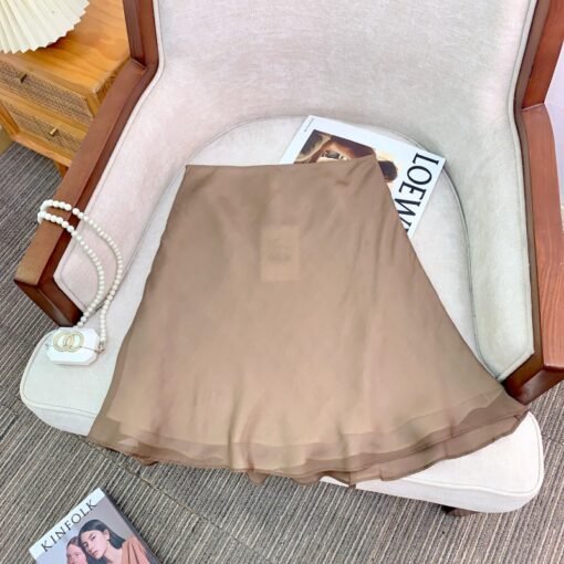 Vapetix XS-L  Fashionable proportions hazy and transparent tulle silk + wrinkled sand washing silk double-layer f - Obrázek 2