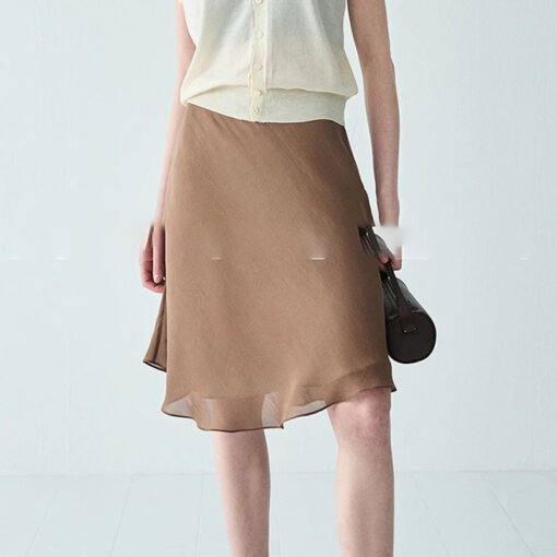 Vapetix XS-L  Fashionable proportions hazy and transparent tulle silk + wrinkled sand washing silk double-layer f - Obrázek 3