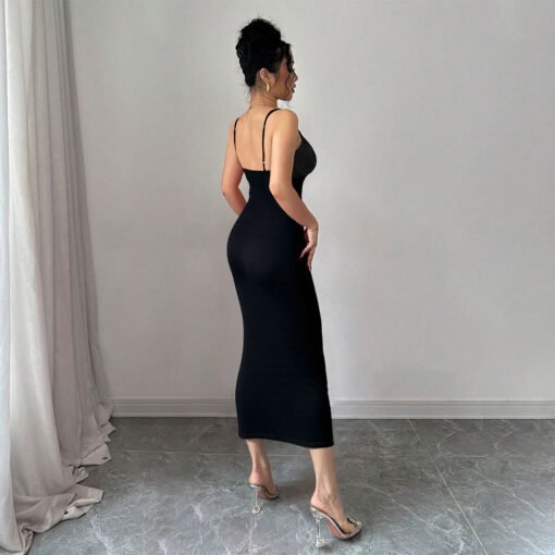 Vapetix S-XL  Shein Independent Store Cross-Border Women's Evening Gown Summer Sleeveless Straps Sexy Elegant Hig - Pilt 3