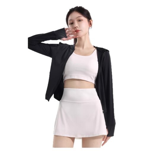 Vapetix S-L  Lulu Same Skirt Nylon High Elastic Ice Silk Tennis Skirt Thin Breathable Yoga Anti-running Sports S – Bild 7