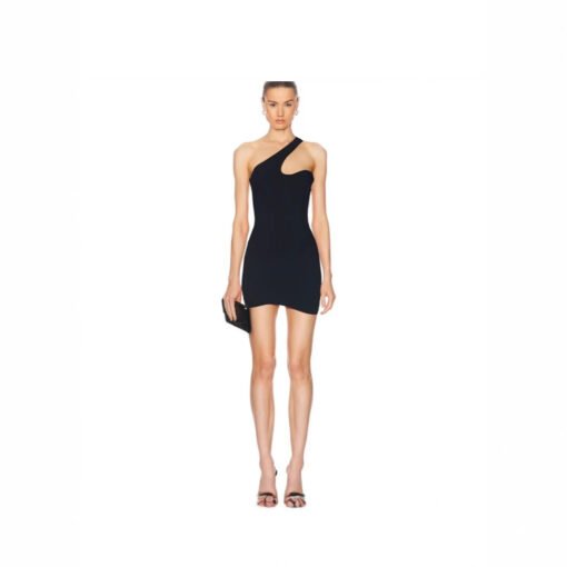 Vapetix XS-XL  Women's Summer Single Shoulder Elastic Tight Asymmetrical Nightclub Party Off-the-Shoulder Bandage - Billede 3