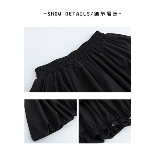 Vapetix S-XL  White Flower Bud Skirt Pants Women's Summer 2025 New High Waist Dipped A- Line Short Skirt Small Pu - 图片 8