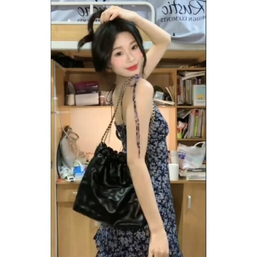 Vapetix S-XL  Sweet hot girls retro floral dress women's summer French waist-hugging slim suspender skirt small s - Kuva 6