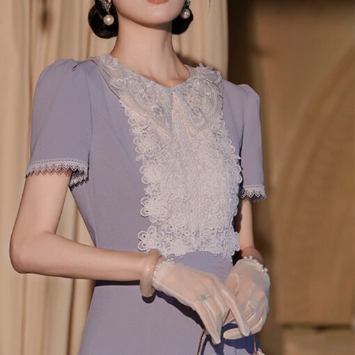 Vapetix XS-L  【Lily of the Valley Poems】Jingshe, the Republic of China, elegant lace decoration fishtail dress 20 - Obrázek 5