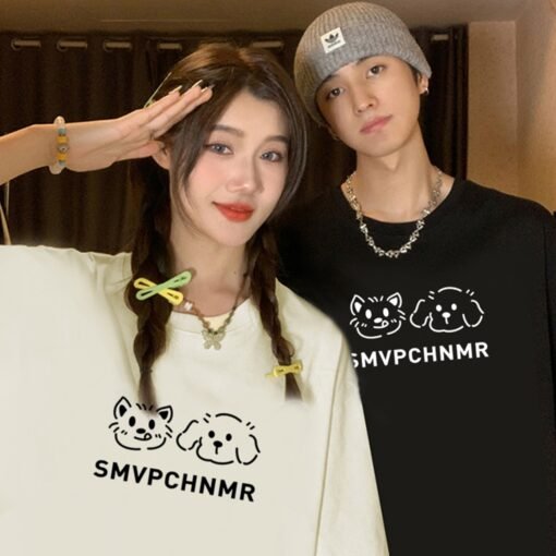 Vapetix S-3XL  [220g combed cotton] special sweethearts outfit 2025 summer fashion brand high-end super hot net re – Bild 3