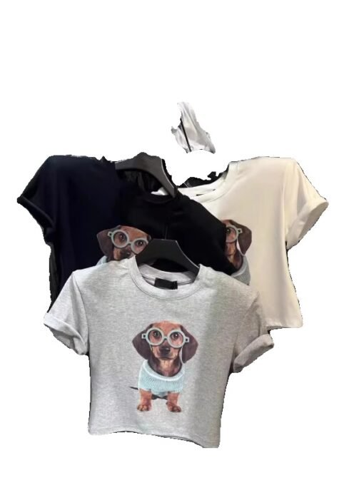 Vapetix S-2XL  Official figure cotton 40 220g (92% cotton 8% spandex) shoulder short sleeve T-shirt women's printi - Imagen 4