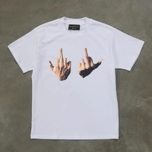 Vapetix S-3XL  [Tmall/recommend] heavy 230g double yarn combed cotton compact gesture pattern printed short sleeve – Bild 5