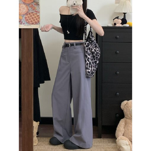 Vapetix S-2XL  Photographed! 2025 Summer Elastic Waist Front Pocket New Loose Casual Suit Pants for Women and Girl – Bild 7