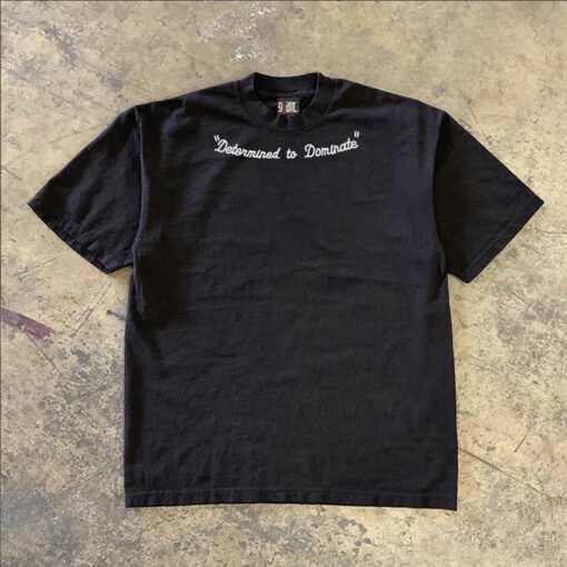 Vapetix S-3XL  [Tmall/recommend] Heavy 230g Double Yarn Pure Cotton Combed Tight American Letter Printed Short Sle - Imagen 4