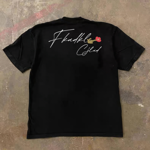 Vapetix S-3XL  [Tmall/recommend] Heavy 230g Double Yarn Cotton Combed Close English Letter Printed Short Sleeve T- - Afbeelding 4