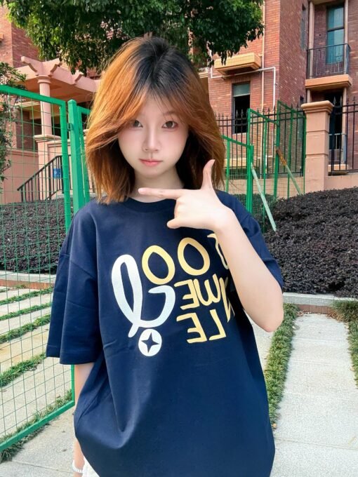 Vapetix M-2XL  Cotton 220g [combed tightly] summer new loose printed short sleeve T-shirt women's top – Image 3