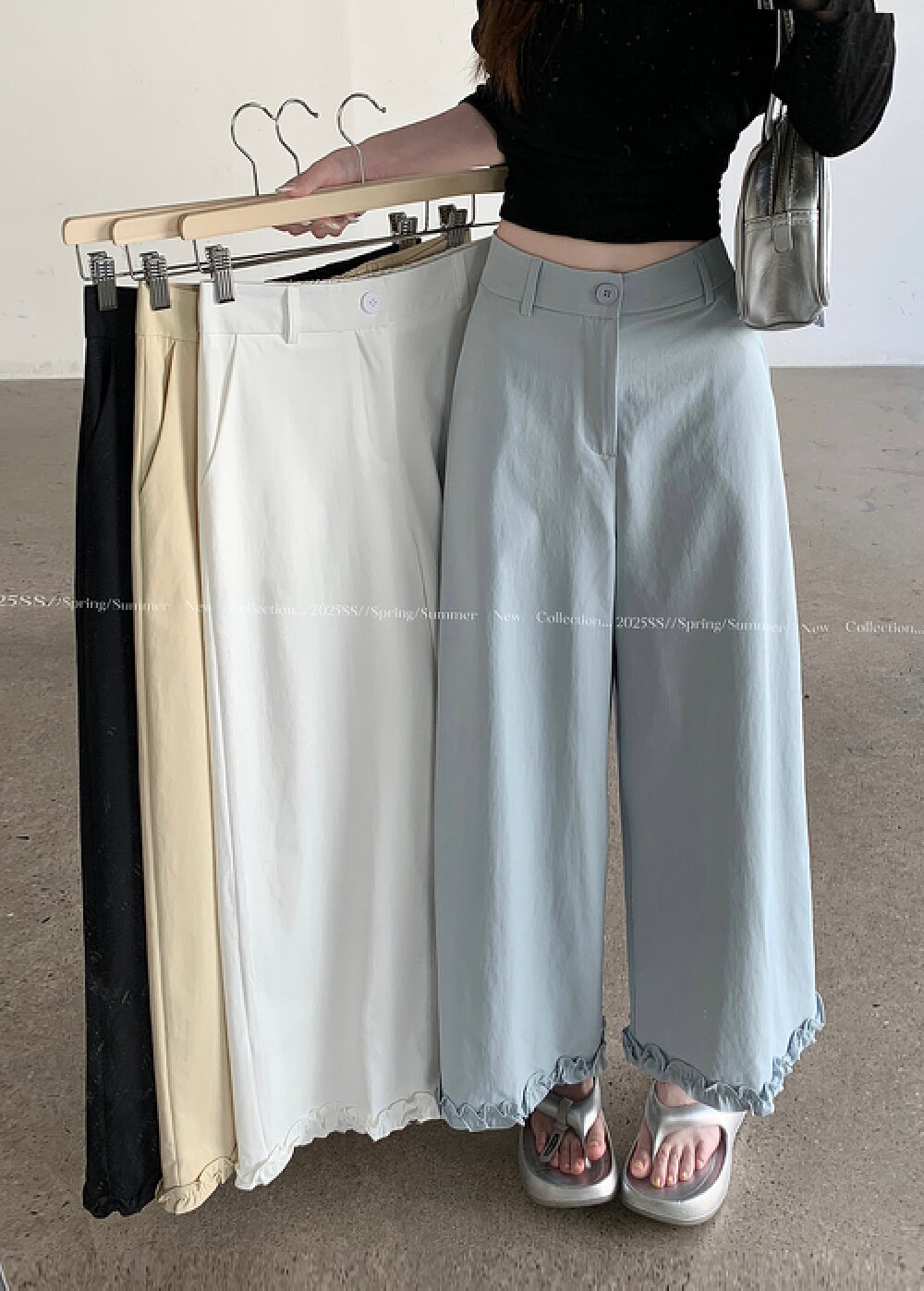 Vapetix S-XL Photographed! 2025 New Elastic Waist Loose Casual Pants Blackberry Edge Nine-Segment Pants for Men – Bild 9