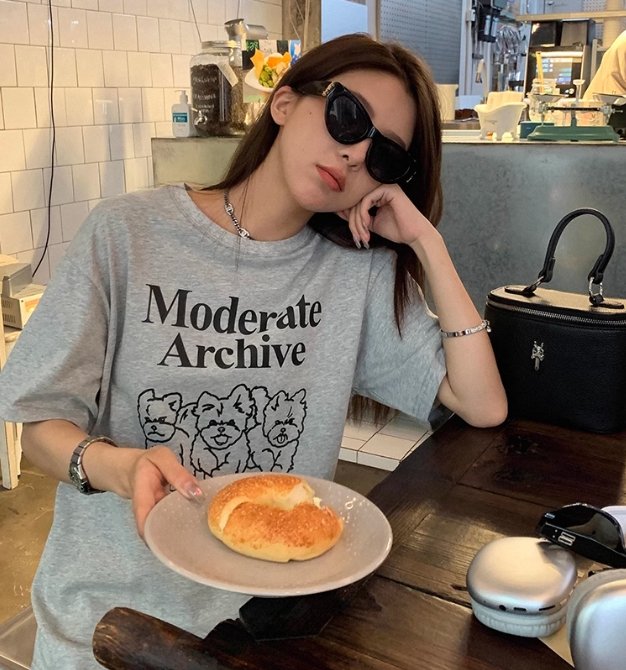 Vapetix M-2XL Korean Fashion New Style Lazy Loose Letter Cartoon Print Short Sleeve T-Shirt Women