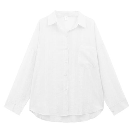 Vapetix M-2XL  Sheer thin sunscreen shirt summer new loose long sleeve blouses coat casual women Ins – Bild 2