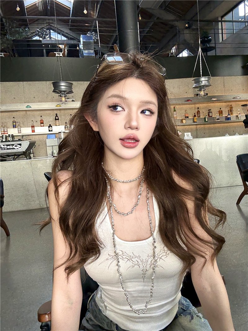 Vapetix S-XL Photographed! Sexy back slimming hot girl top women loose low-rise casual pants wide-leg pants ripp – Bild 3