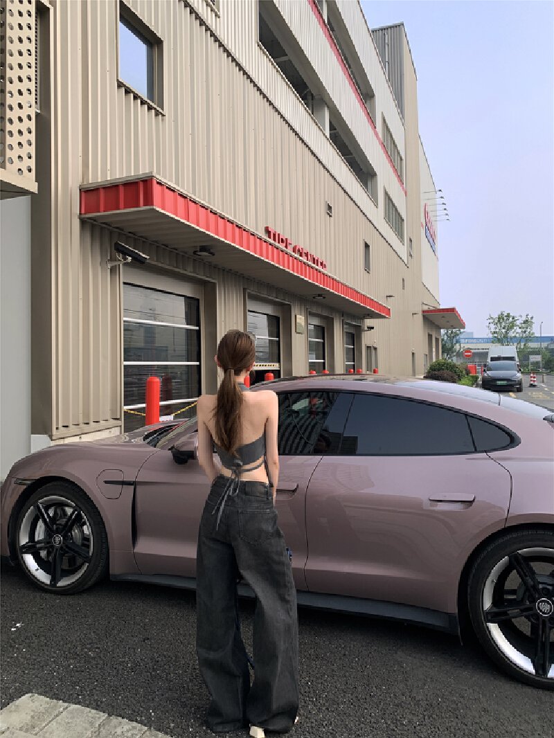 Vapetix S-XL Shot! Necktie Suit Sexy Backless Straps Blouse Top Women Loose Black Low-Waist Casual Denim Trend – Bild 3