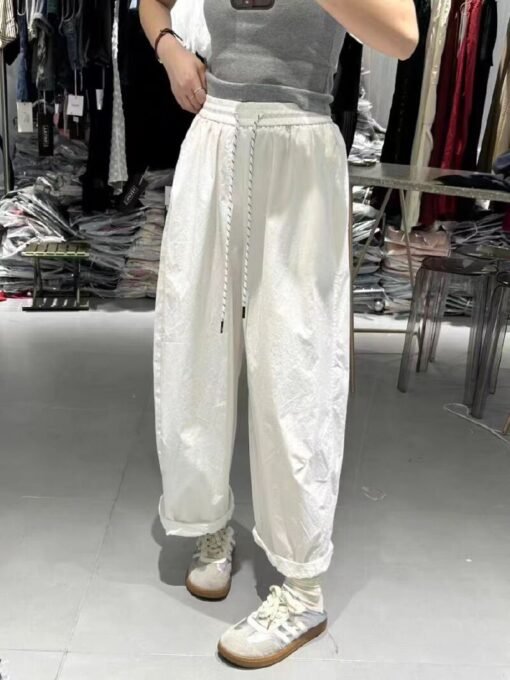 Vapetix M-4XL  Relaxed and casual wide-leg pants for women with plus-size, high-waisted, slimming balloon pants, h – Bild 5