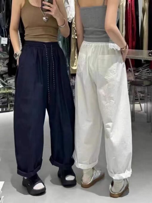 Vapetix M-4XL  Relaxed and casual wide-leg pants for women with plus-size, high-waisted, slimming balloon pants, h – Bild 6