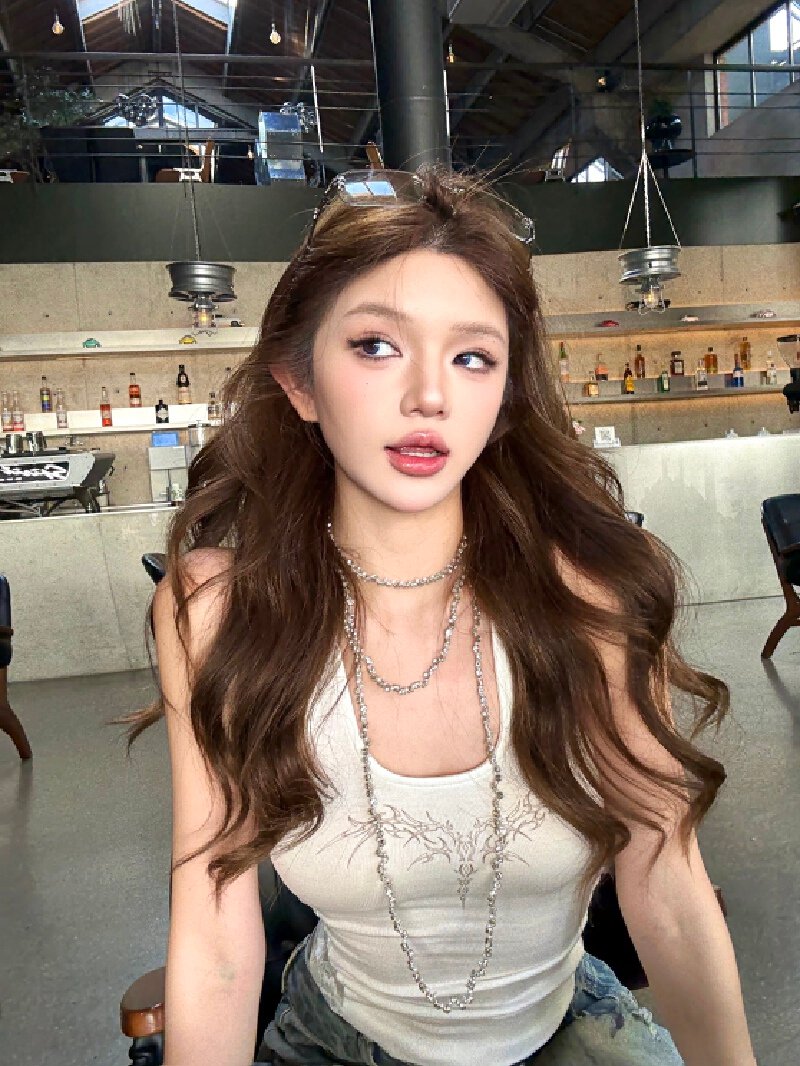 Vapetix S-XL Photographed! Sexy back slimming hot girl top women loose low-rise casual pants wide-leg pants ripp – Bild 6