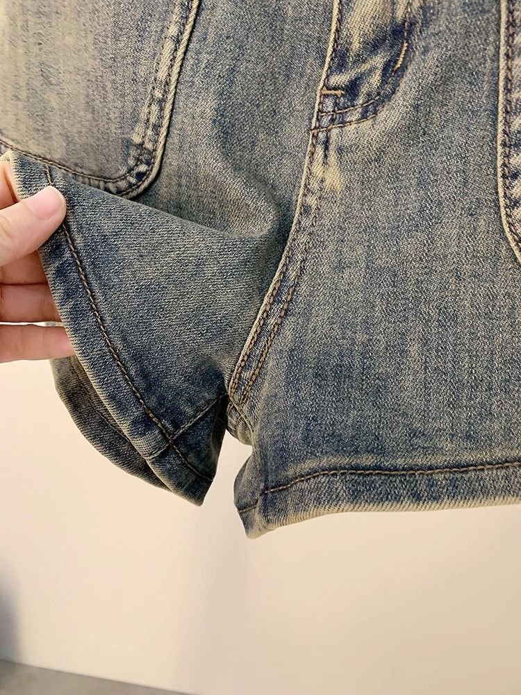 Vapetix S-5XL Women's Summer 2025 New High-Waisted A-Line Outerwear Universal Fashion Wide Leg Hot Pants with Eur – Bild 4