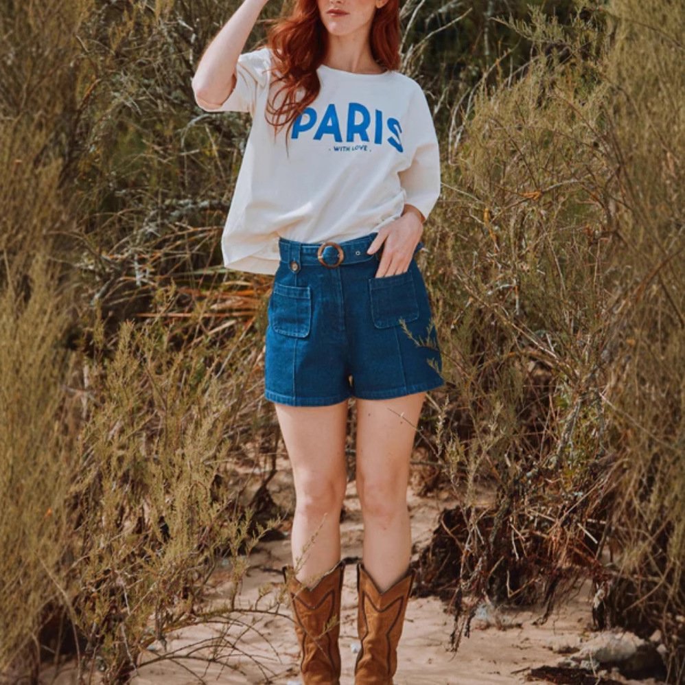 Vapetix S-L 25 Summer New Letter Printing Round Neck Pullover Top Fashion Trend Casual All-match Short Sleeve T – Bild 2