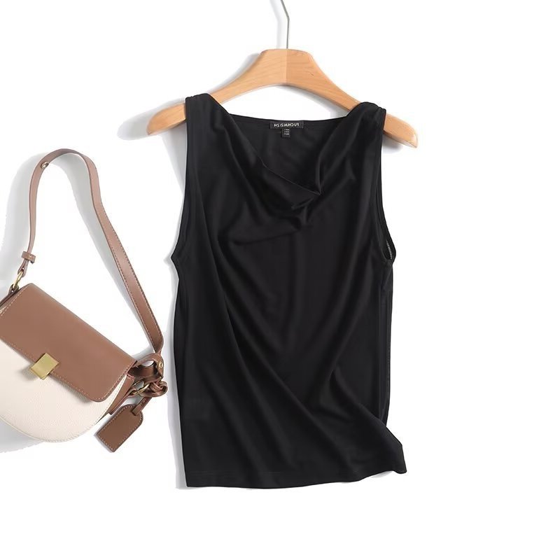 Vapetix S-L BM & MD & ZA summer new women's commuter fashion swing collar sleeveless T-shirt vest jacket