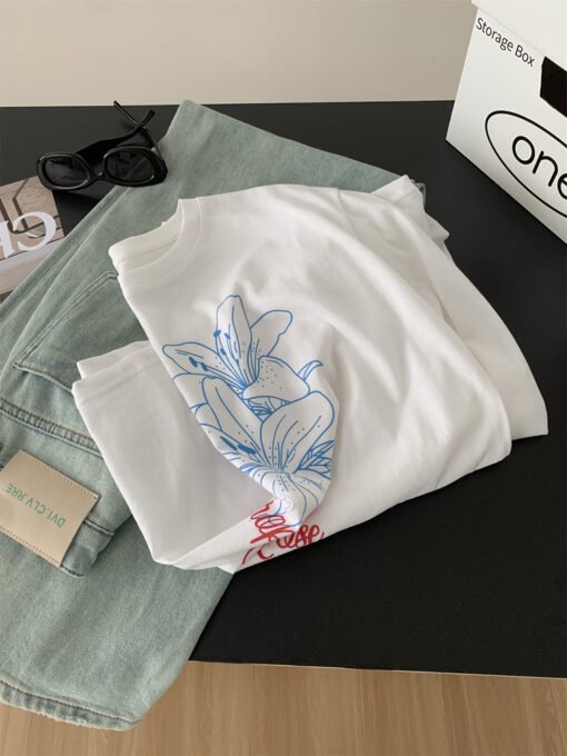 Vapetix Unisex size 90-130 lbs-Unisex size 90-130 lbs  Minimalist and Fresh Lily Sunscreen Blouse for Women - Summer Lightweight Breathable Snow Cotton Lo – Bild 3