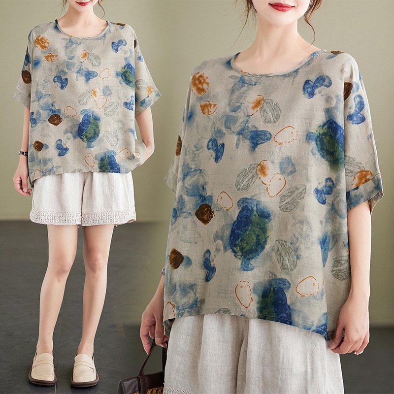 Vapetix Unisex size (recommended for approximately 70-100 kg)-Unisex size (recommended for approximately 70-100 kg) Large size women's clothing 2023 summer 100 kg (approximately 200 lbs) plus-size fashionable round- – Bild 3