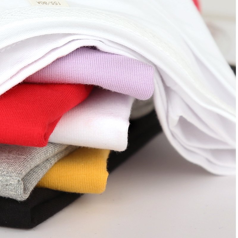 Vapetix S-M Women's Loose Pure Cotton White Short Sleeve T-Shirt 2024 Summer New Pure Color Base Shirt Half Sle