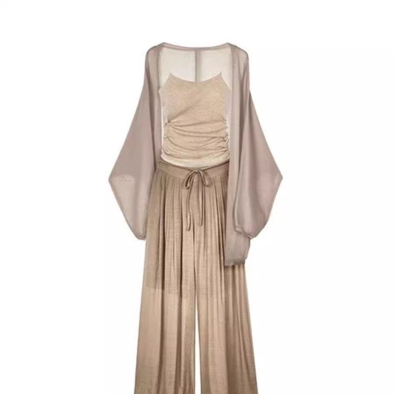 Vapetix S 60-90-5XL 160-170 Summer long-sleeve milk silk open sweater for plus-size women, thin outerwear shawl, matches trendy – Bild 3