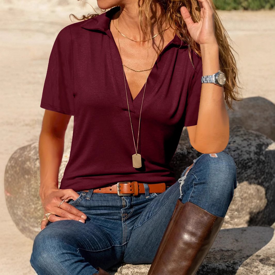 Vapetix S-XXL Summer 2025 European and American Cross-Border Amazon Independent Station TEMU New Women's Casual V – Bild 5