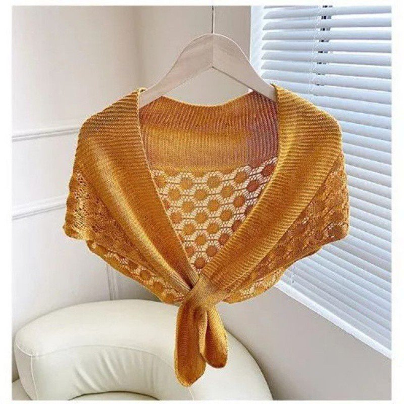 Vapetix Unisex size 80-125-Unisex size 80-125 Women's Small Shoulder Scarf for Air-Conditioned Rooms, New Style Cheongsam Outerwear, Knitted Fash – Bild 9