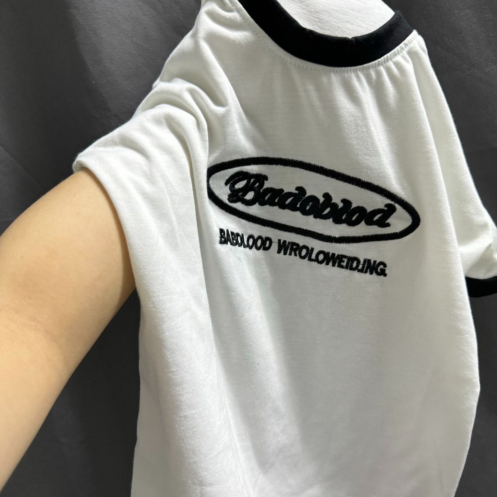 Vapetix S-XL Clearance Sale!!! Color-blocked Spliced Crew Neck Short-sleeved T-shirt Cotton Summer Slim-fit Shor – Bild 8