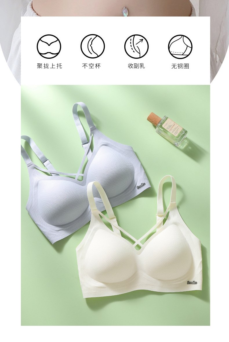 Vapetix M/34/75-6XL/48/110 Plus Size Women's Bra with Fixed Cup, Non-Slip, Soft Support, Breathable, Push-Up, Wireless, Preven – Bild 9